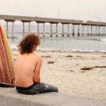 Surfer and Board